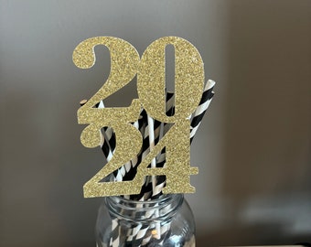 2026 Graduation Centerpiece Stick: Glitter Party Decoration, 2026 Centerpieces, Graduation Centerpieces, Grad Party Decor, Graduation Decor