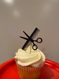 Hairdresser Cupcake Toppers: Salon Graduation, Retirement Party