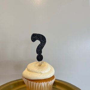 Question Mark Cupcake Toppers, Gender Reveal Cupcake Toppers, Gender Reveal Party Decor, Gender Reveal Cupcakes, Boy or Girl?