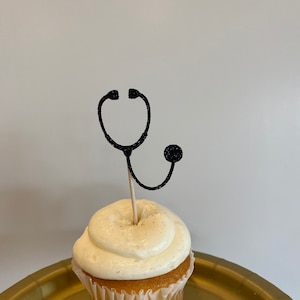 Stethoscope Cupcake Toppers: Doctor/Nurse Graduation Party Decor