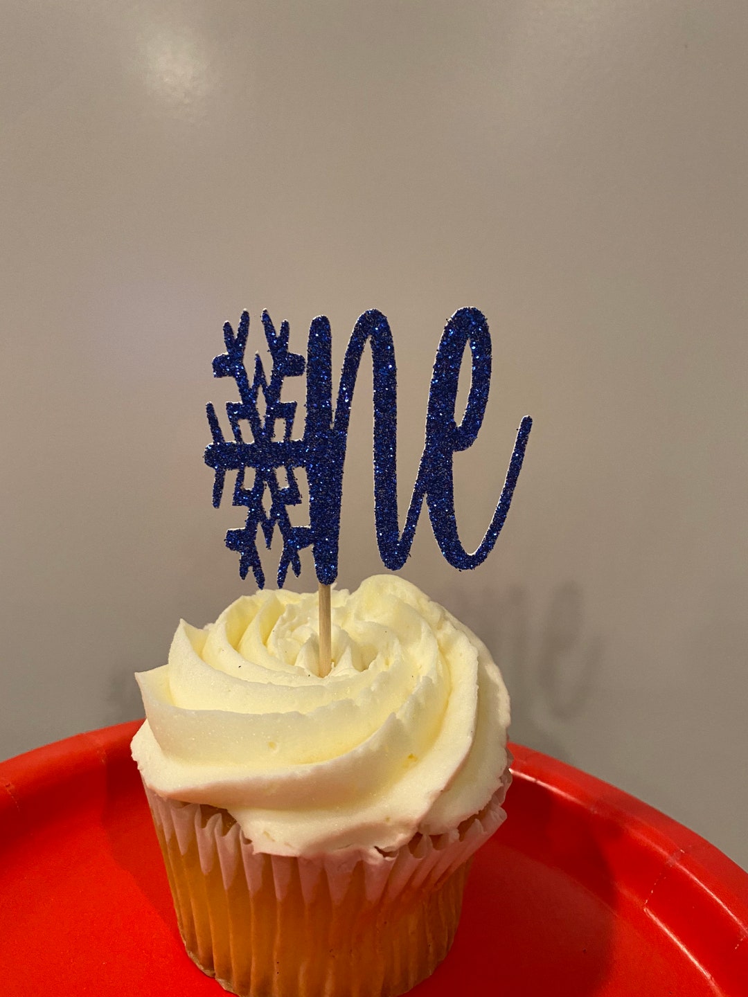 Snowflake One Cupcake Toppers Snowflake One Food Picks Etsy