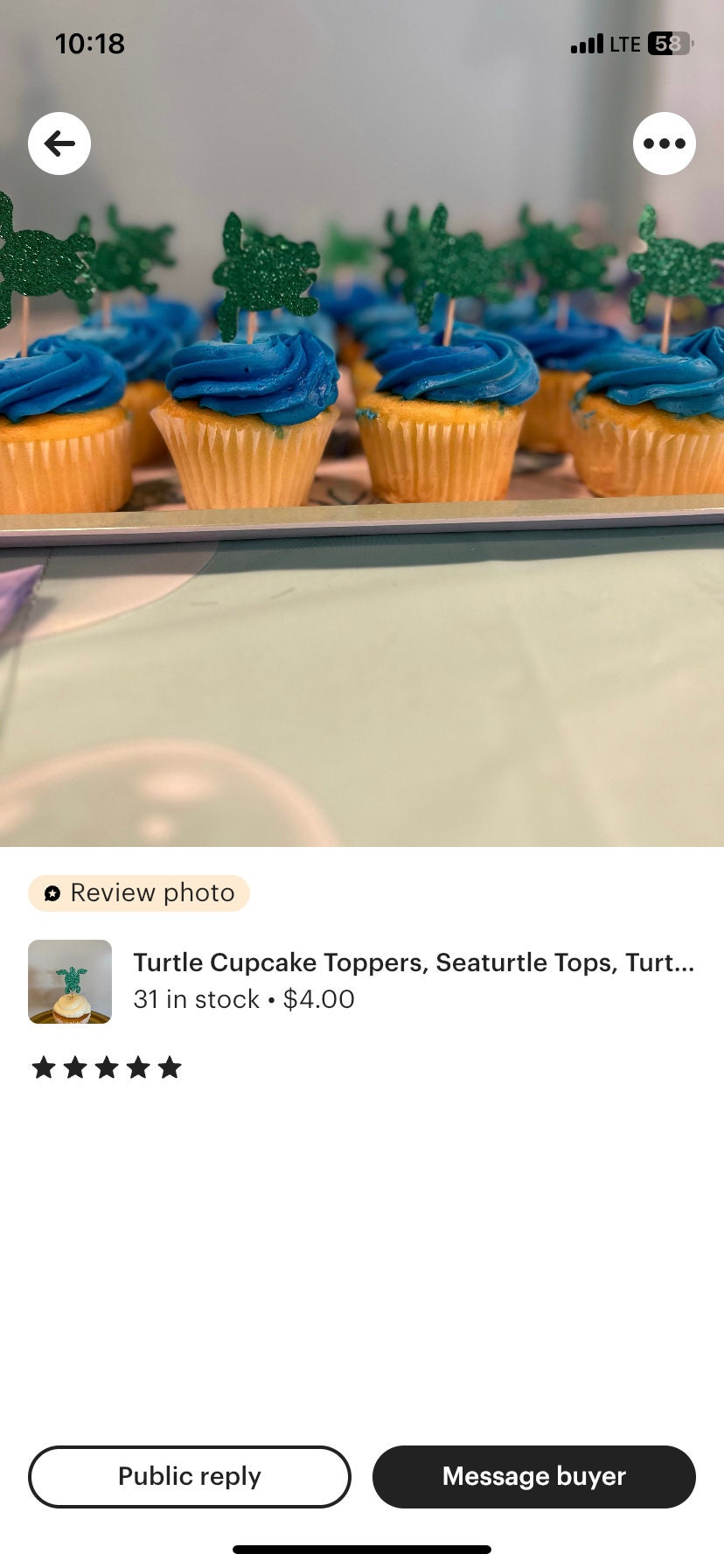 Rsstarxi Cupcake-Topper Mit Schildkröten-Motiv – 30 Stück, 5–12 Cm | Für Unterwasser-Party, Geburtstag