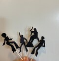 Disco People Cupcake Toppers: 70s Party Decorations