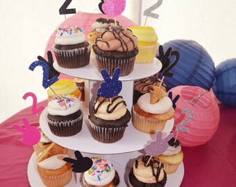 Confezione Da 2 Occhiali Da Sole Per Compleanno Con Scritta Happy Birthday E Cupcake – Accessori Divertenti Per Foto E Feste