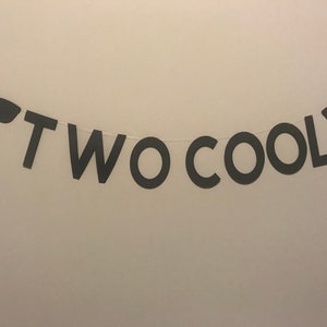 Striscione &quot;Two Cool&quot;, Striscione &quot;Two Cool Birthday&quot;, Striscione con occhiali da sole, Festa con occhiali da sole, Festa per il secondo compleanno, Troppo cool, Two Cool, Decorazioni per il secondo compleanno