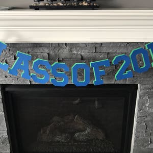 Custom Class of 2025 Graduation Banner: School Colors
