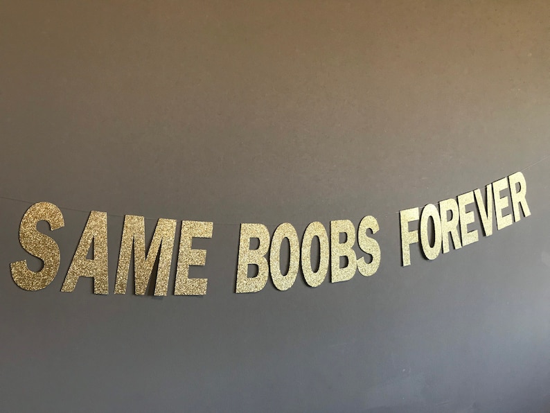 Breast Cancer Bachelor Banner Bachelorette Banner X-Rated Decor Bachelorette Party Banner Same Boobs Forever Lesbian Banner Lesbian