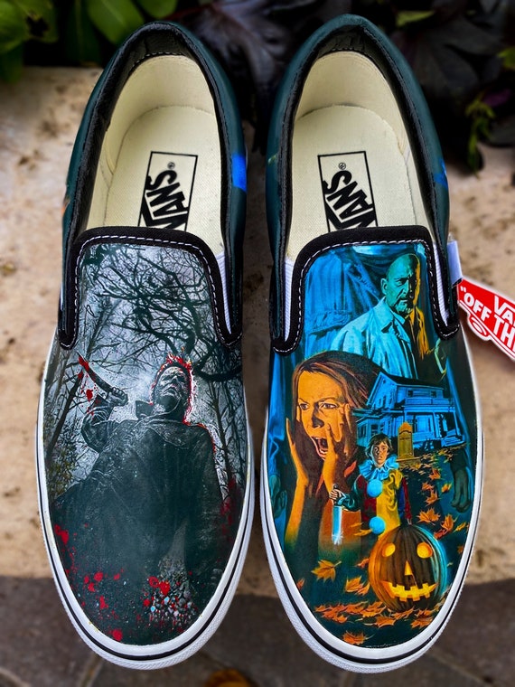 Michael Meyers Halloween 1978 Vans Custom Shoes Converse | Etsy Schweiz