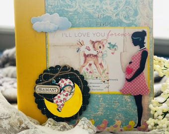 Customized Pregnancy Scrapbook, Pregnancy Scrapbook Album, Pregnancy Journal, Pregnancy Memory Book, Pregnancy Keepsake Gift, Pregnancy