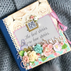 Our Love Story Memory Book, Anniversary Gift, Scrapbook Album, Personalized Scrapbook, Customized Scrapbook, Anniversary Scrapbook.