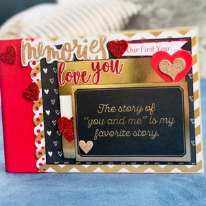 Love Album, Anniversary Gift for Boyfriend, Scrapbook Album, Personalized Scrapbook, Customized Scrapbook, Anniversary Scrapbook, Mini Album