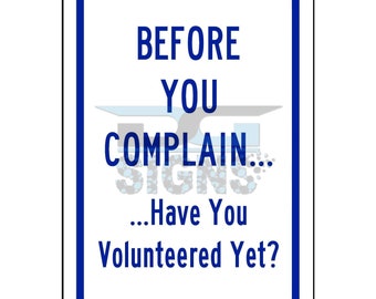 No Complaining Sign - Etsy