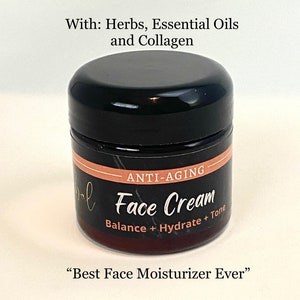 Anti-Aging Face Moisturizing Cream (herbal infused with essential oils)