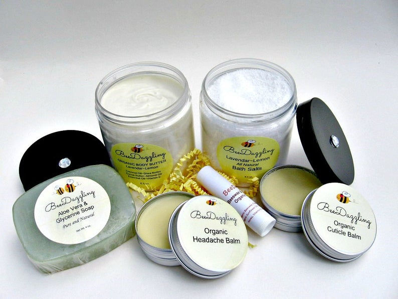 Spa Box for Her Organic Spa Kit Valentine's Day Spa Etsy