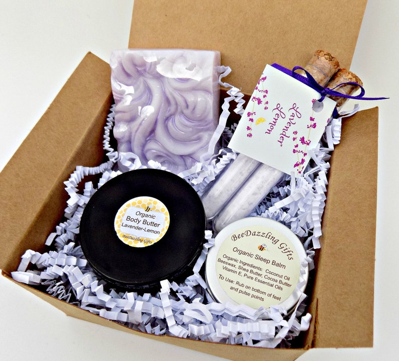 Natural Sleep Aid Spa Gift Box for Women Spa Gift Set Etsy
