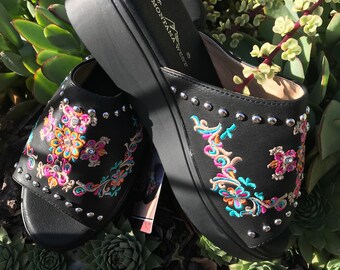 Western Platform Wedges - Size 6