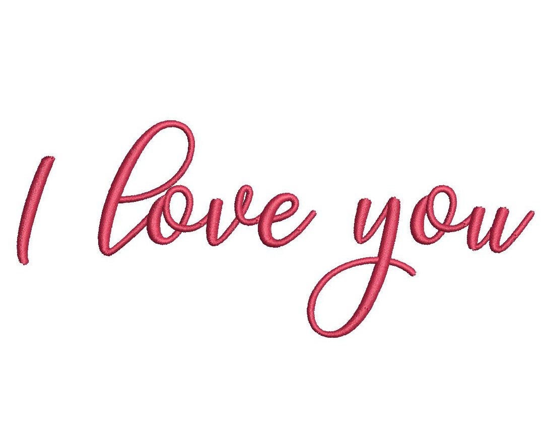 I Love You Embroidery DesignValentines DayLove Embroidery Etsy I Love You Embroidery DesignValentines DayLove Embroidery Etsy