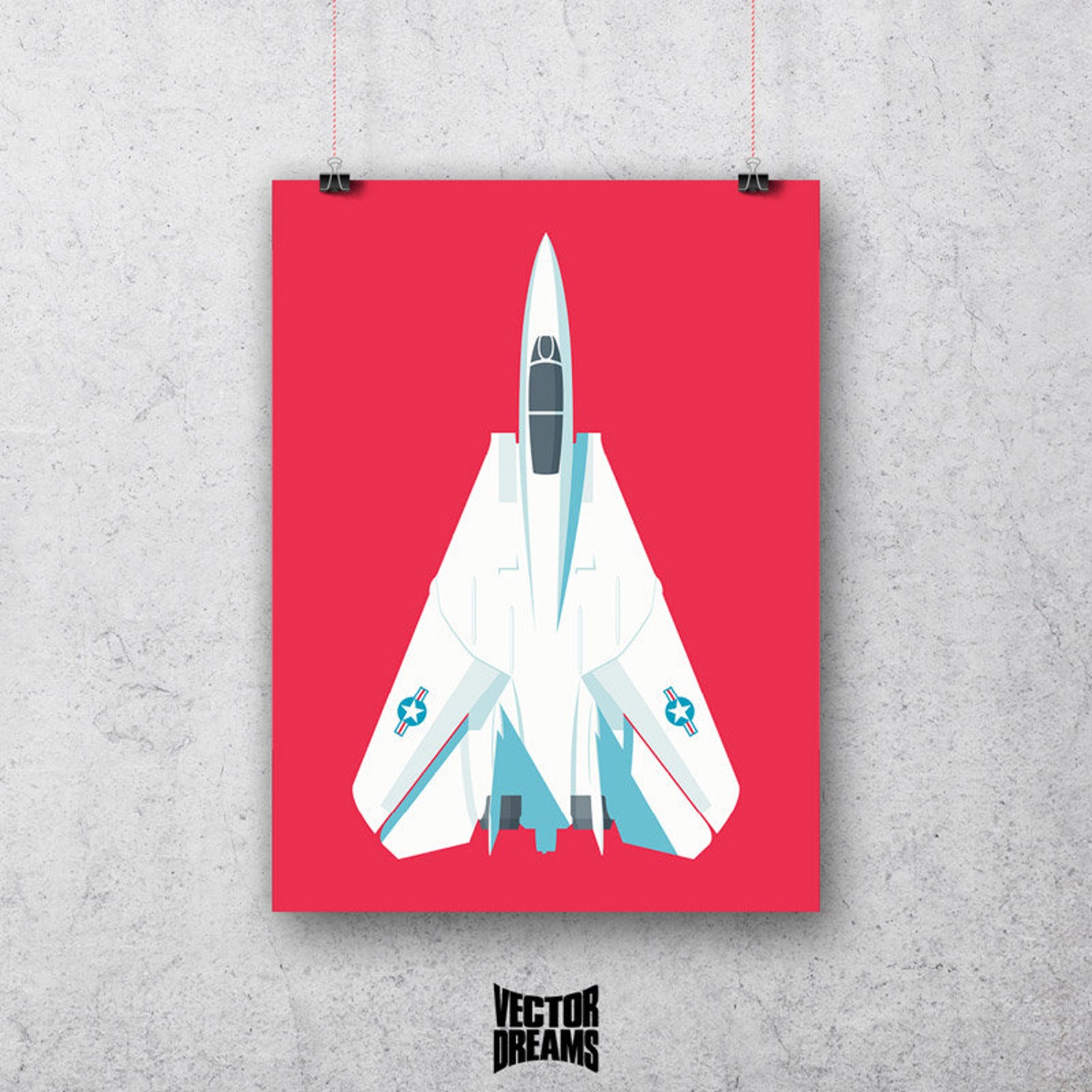 F-14 Tomcat Jet Fighter Aircraft Poster Wall Art Print | Etsy
