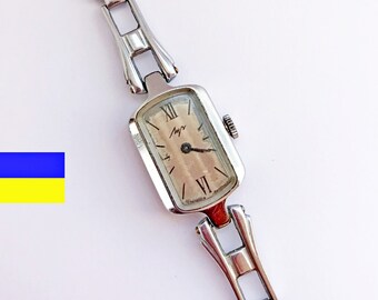 Vintage Women's watch - lady watch -  Luch Mechanical watch - jewelry - bracelet - Ukraine sellers - stand with Ukraine