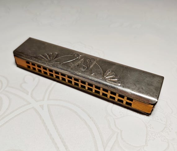 Vintage Ukrainian Harmonica – Sputnik Mouth Organ Instrument 1970s