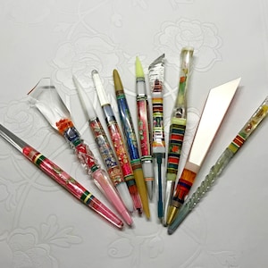 Soviet Prison art plexiglass pen - USSR Prisoner creativity