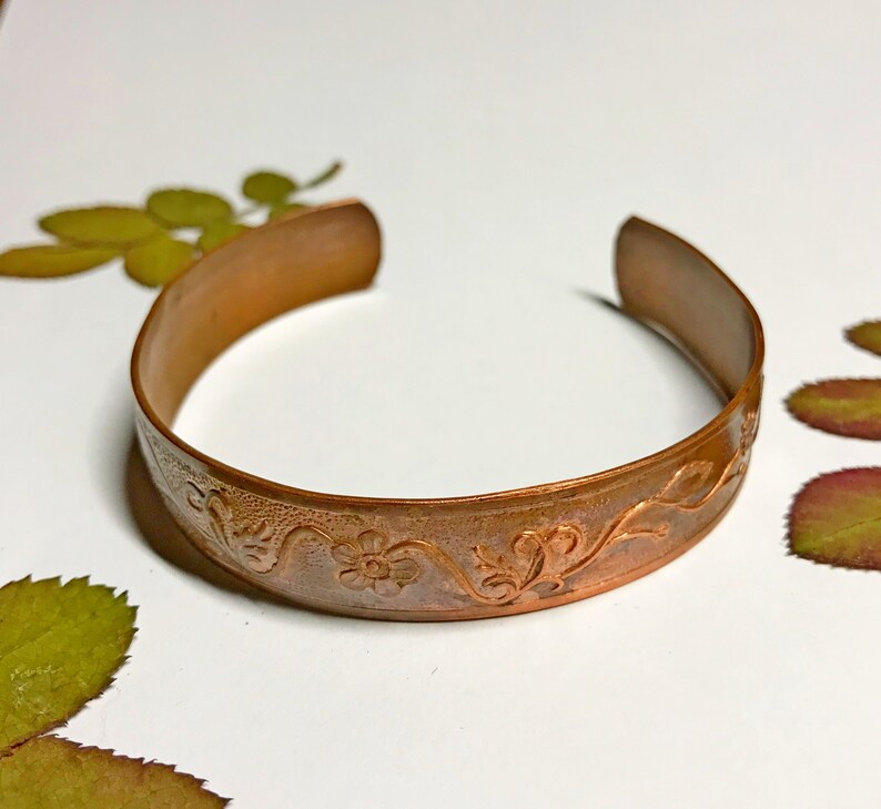 Soviet copper bracelet old copper bracelet cooper Cuff Bracelet russian jewelry USSR copper bracelet with pattern vintage jewelry