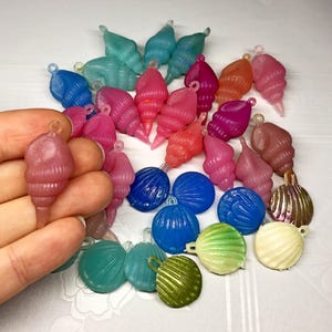 Vintage USSR Plastic Christmas Ornaments Malyutka Seashell