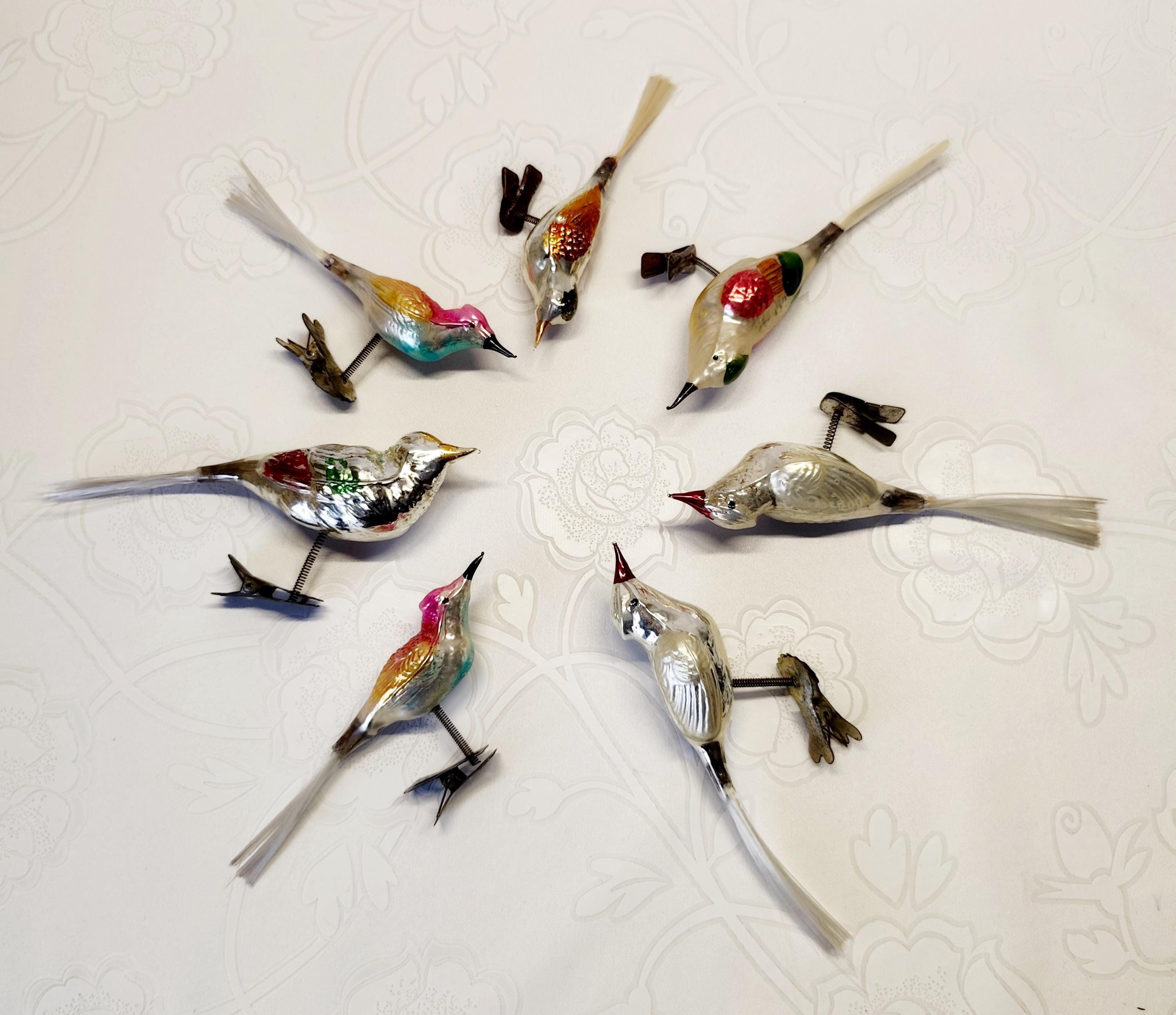 Vintage Bird Ornaments - Etsy