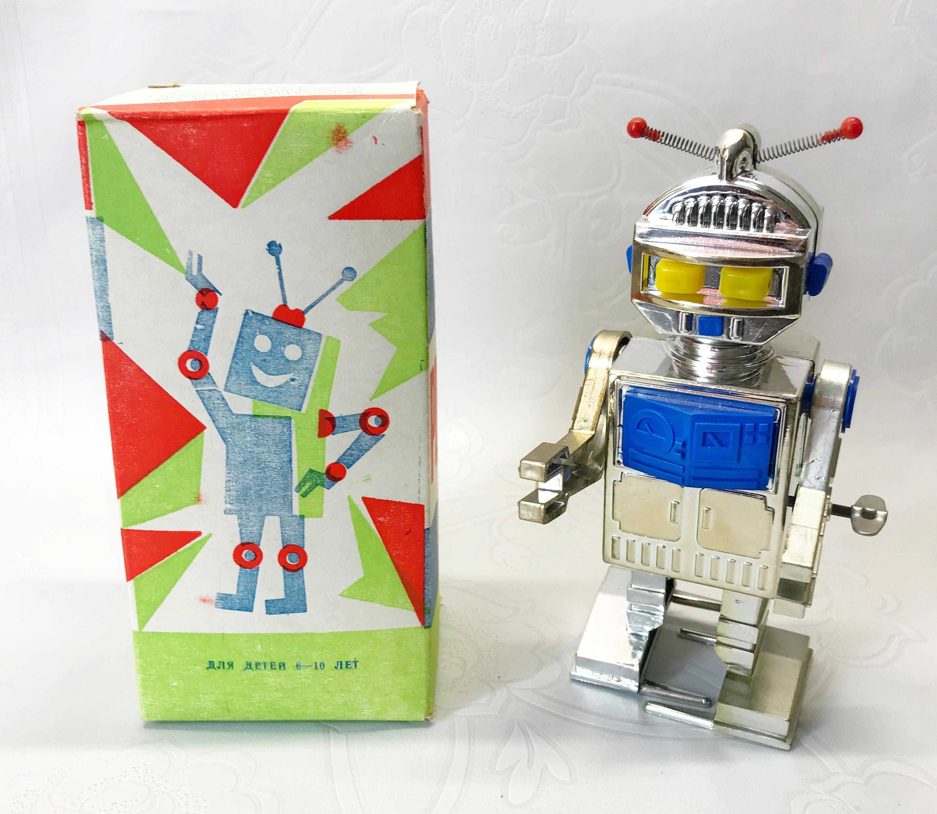 値下げ アストロガンガー　ゼンマイ式ブリキロボット　昭和レトロ ビンテージ 1960年代 ノグチ製『MECHANICAL MIGHTY ROBOT WITH SPARK』 ブリキ
