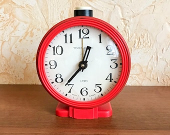 Vintage Timemaster väckarklocka mekanisk uppdragbar, tillverkad i Tyskland