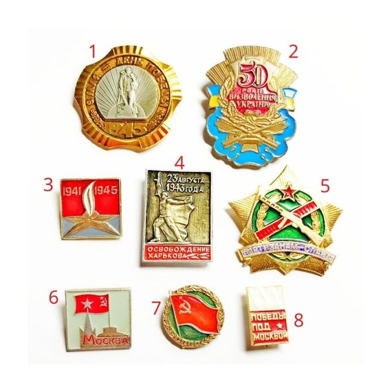 Soviet victory day pin - victory over fascism - US