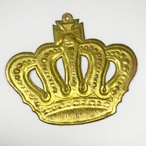 Dresden Cardboard Christmas Tree Ornament Crown 1900 German Antique