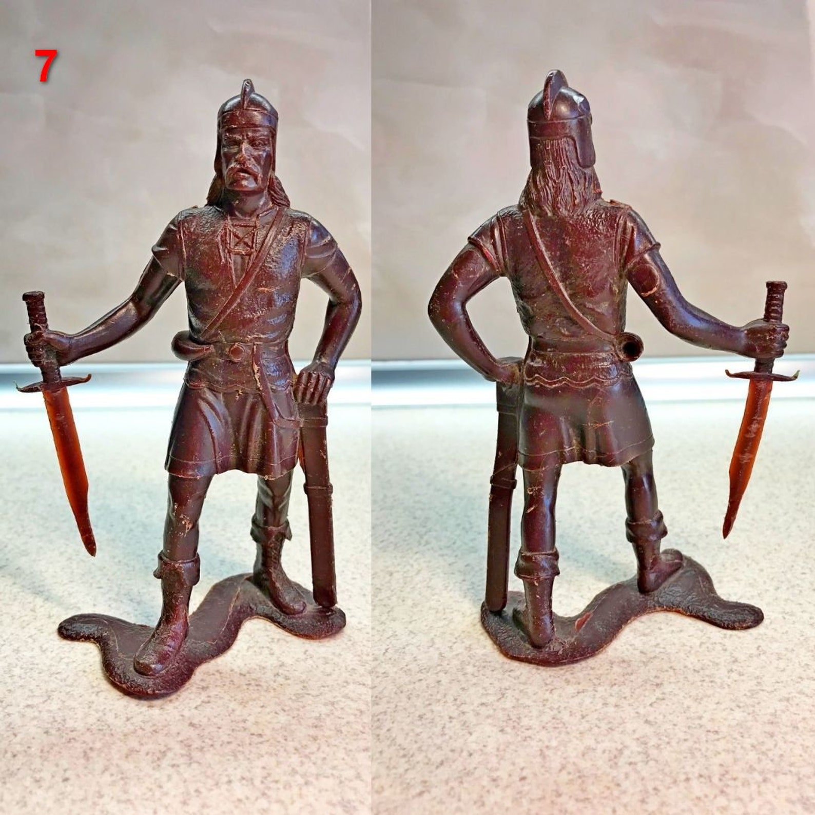 Soviet Vikings figurines Vintage Vikings Toy USSR Plastic Etsy