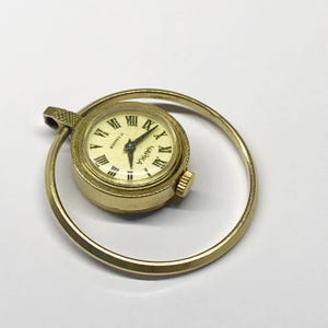 Vintage Chaika Pendant Watch Gold Plated USSR Women&#39;s Watch