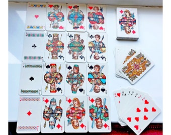 Famous Old Soviet Vintage Playing Cards Deck USSR Atlasnyye 1990s NOS sealed 