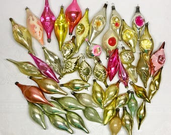 ソビエト　ガラスオーナメント　アコーディオンくまさん　クリスマスオーナメント ヴィンテージガラスクリスマスオーナメント：ソ連の