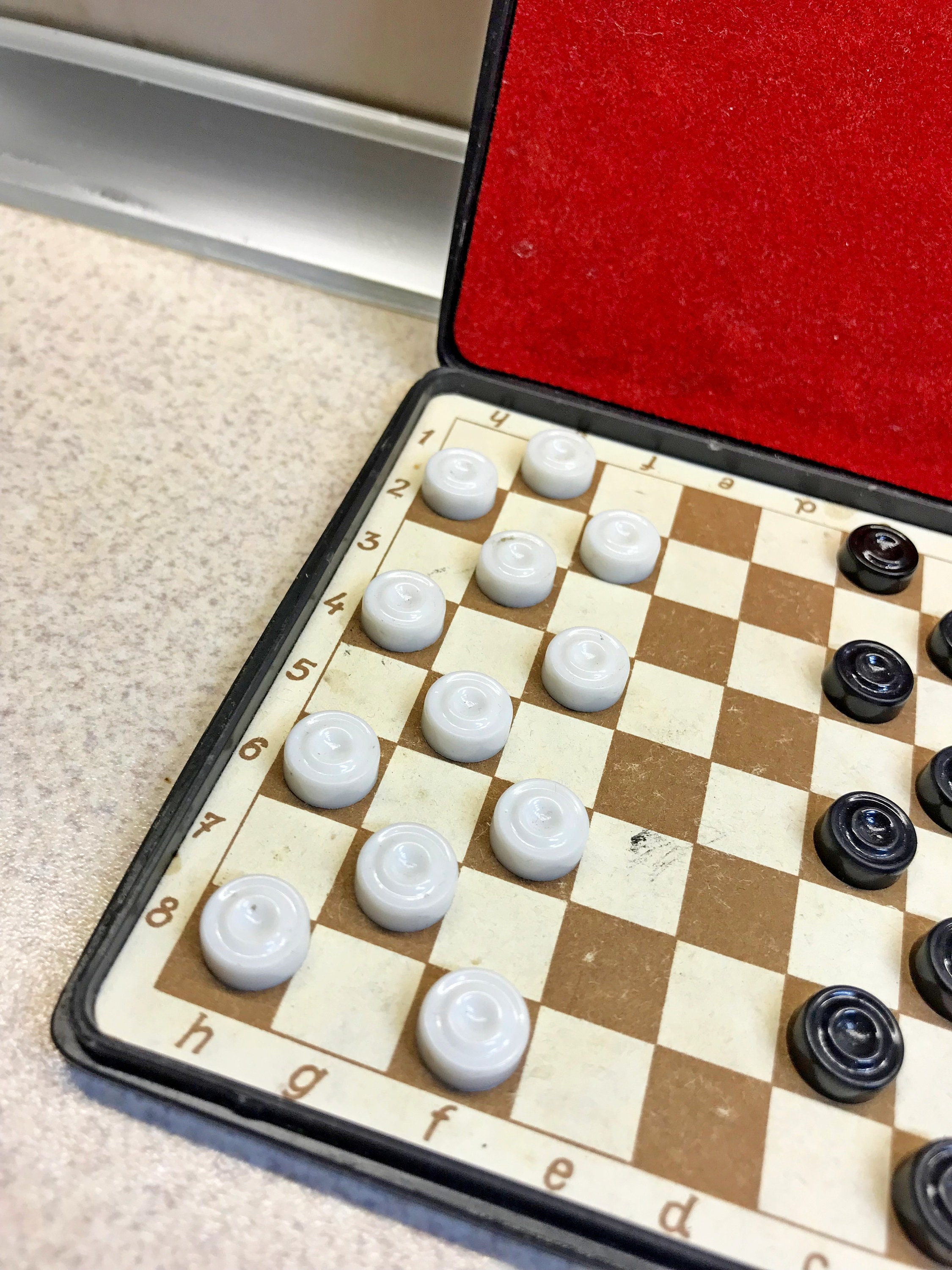 Ukraine Vintage Travel Checkers Set Pocket Checkers Etsy UK