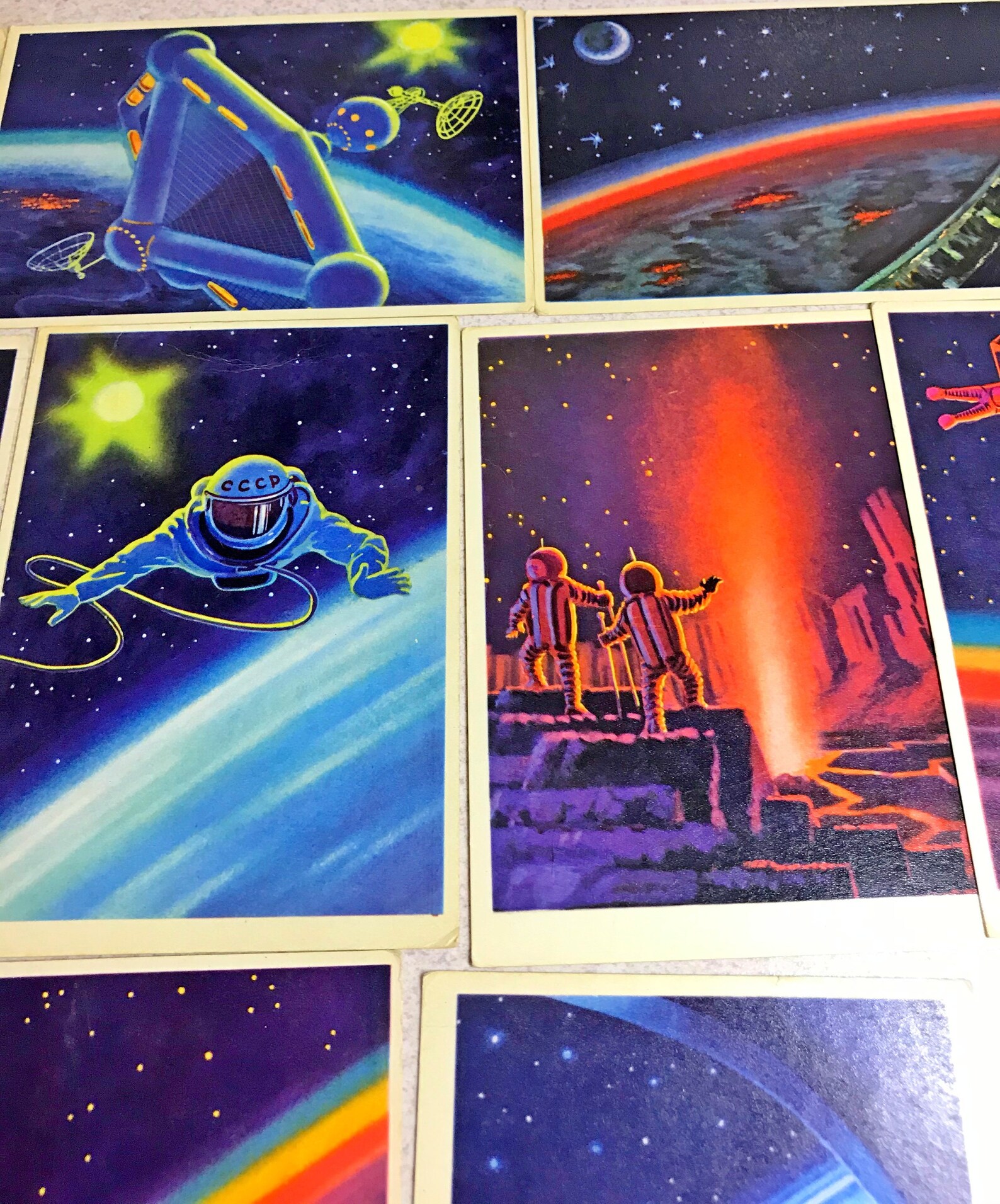 Set 13 Soviet Space postcards 1966 NOT FULL Soviet cosmos Etsy