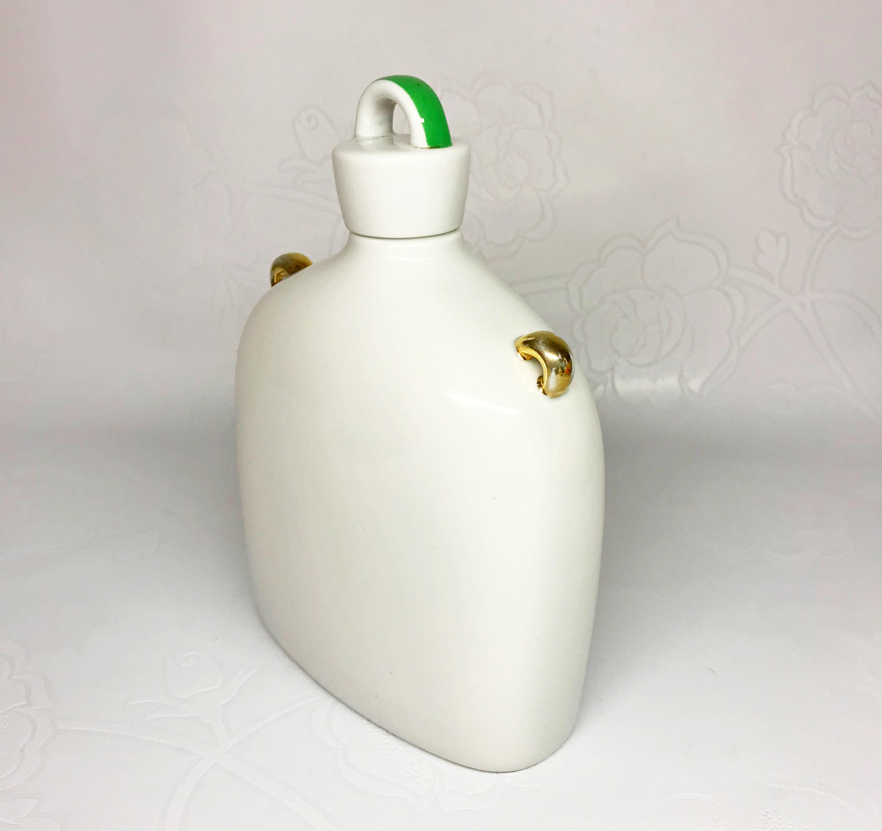 Vintage Porcelain Bottle Decanter With Gilding - Leningrad