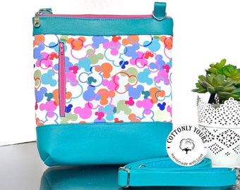 Spring Mouse Confetti Crossbody Bag