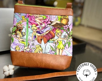 Green Pixie Fairy Sketchy Crossbody Bag