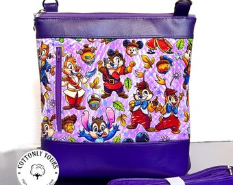 Chipper Chipmunks Crossbody Bag