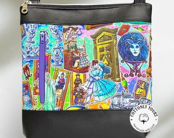 Haunted House Characters Crossbody Bag