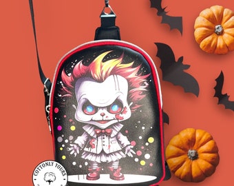 Halloween sling bag/ Mav pack/ halloween purse/ Clown purse