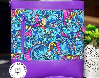 Blauwe Alien Buddy - Stitch - Crossbodytas