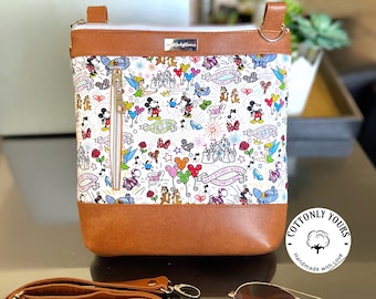 Magic Parks Brown Crossbody Bag
