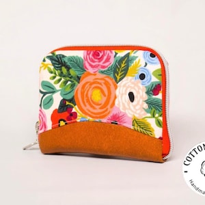 Rifle Paper Co Floral - kleine Geldbörse mit Reißverschluss - Individuell anpassbare Geldbörse