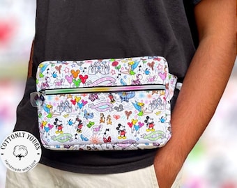 Magic Parks Belt Bag / Fanny Pack / Double zipper Fanny Pack