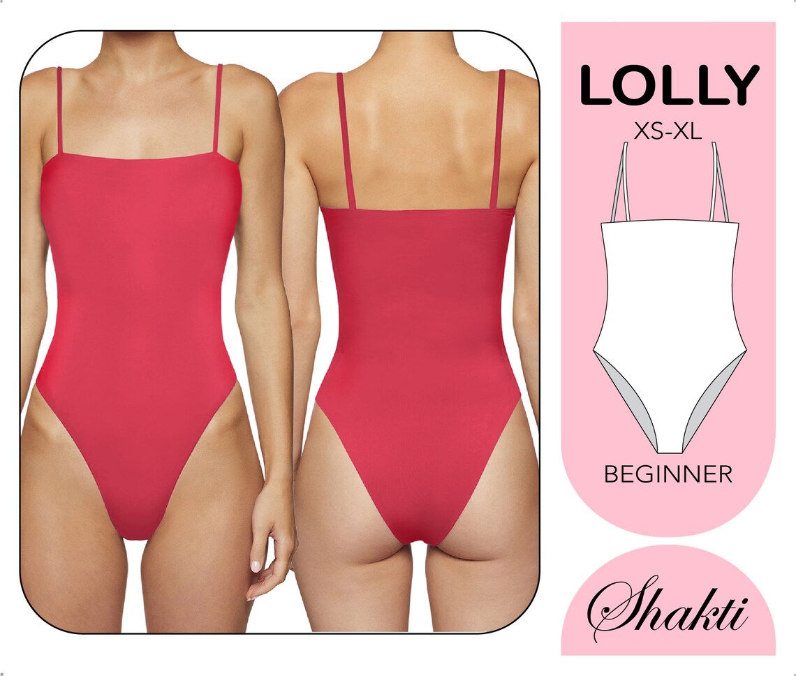 Swimsuit PDF Pattern PDF Bikini Bathing Suit Pattern Etsy