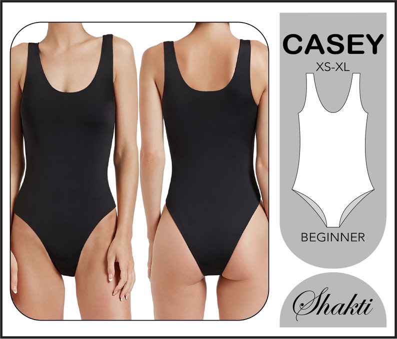 Swimsuit Pdf Digital Pattern Swimwear One Piece Sewing Etsy